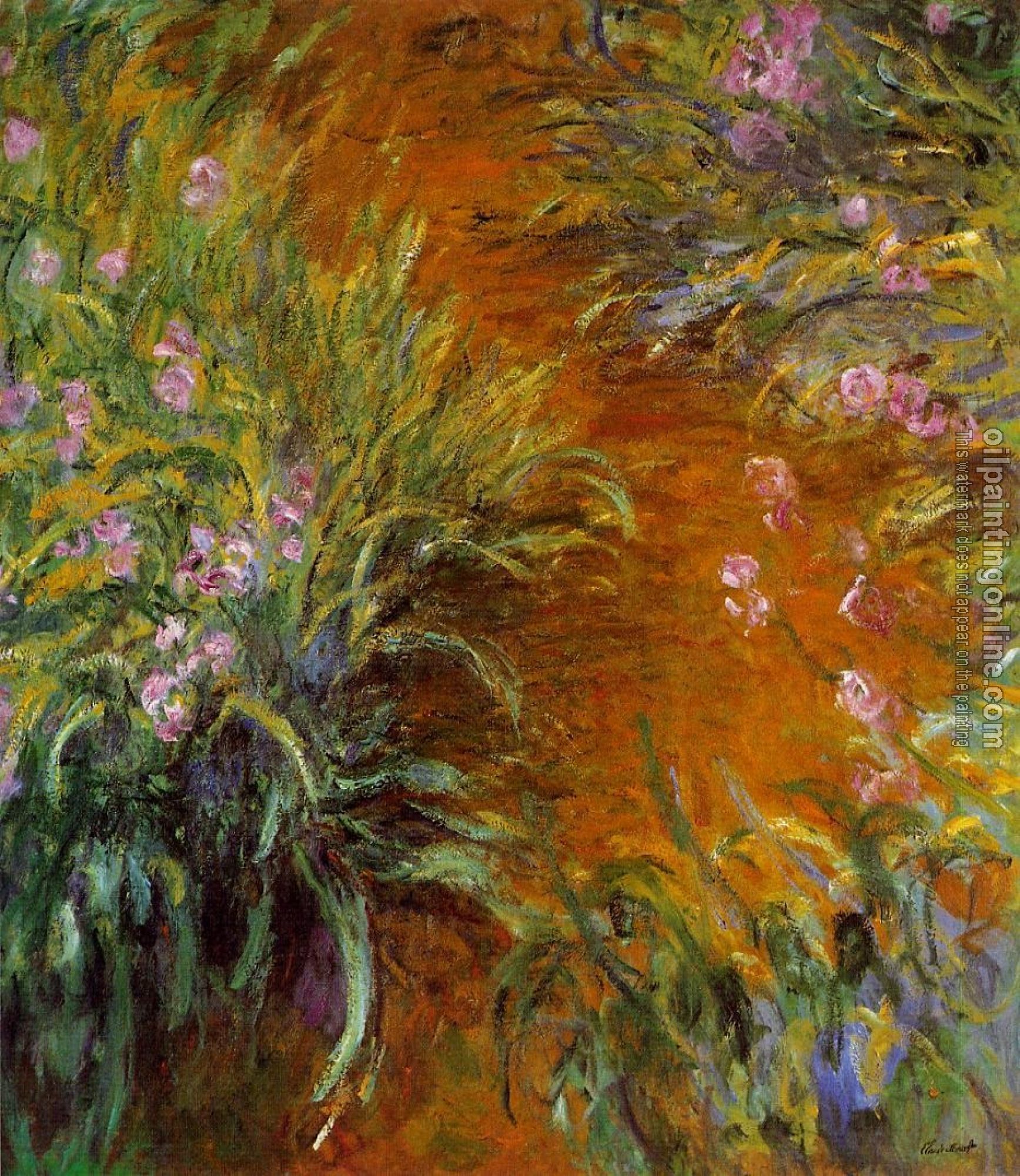 Monet, Claude Oscar - The Path through the Irises